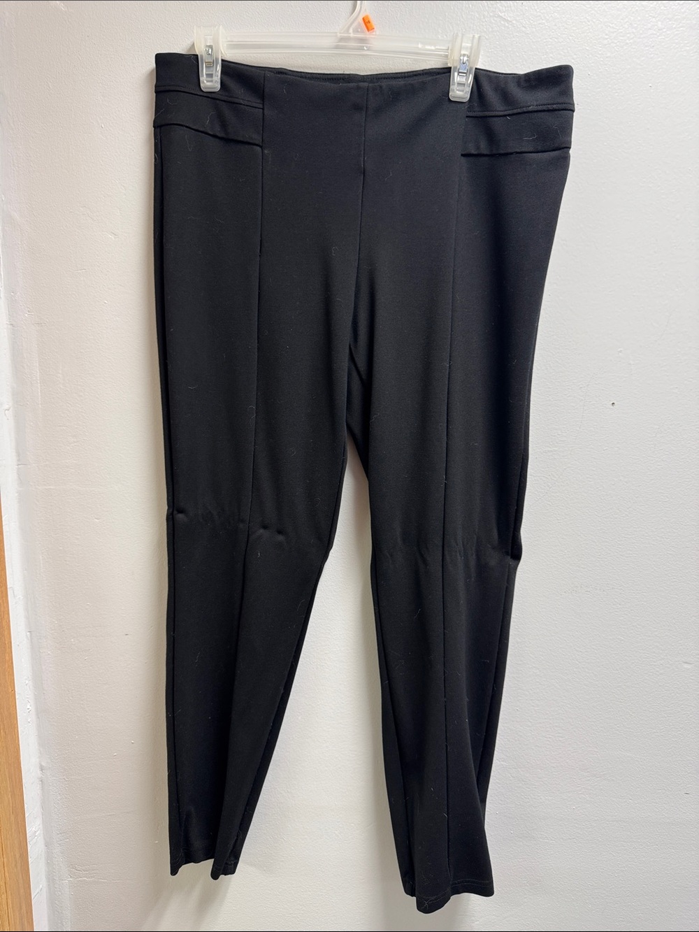 Zac & Rachel Black Ponte Knit Skinny Pants